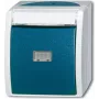 BUSCH-JAEGER Taster/Schliesser 2621WN-53-201 ocean blau 2pol. mit Namensschild 2621WN-53-201 (1484-0-0373)