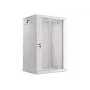 Lanberg szafa rackowa naścienna instalacyjna 19'' 18U 600x450mm szara (drzwi szklane)