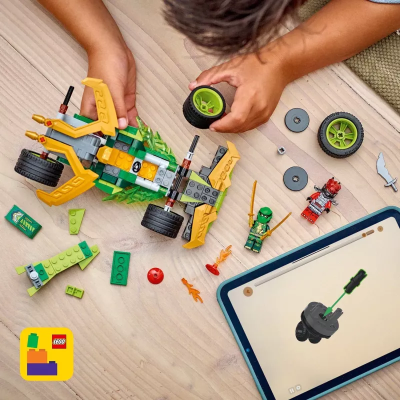Zestaw konstrukcyjny LEGO NINJAGO Lloyd's Action Speedster 71828, 181 elementów, 2 minifigurki, wiek 7+