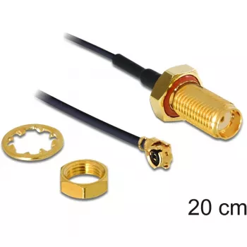 Kabel koncentryczny DeLOCK 88747 0,2 m czarny