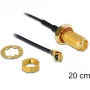 Kabel koncentryczny DeLOCK 88747 0,2 m czarny