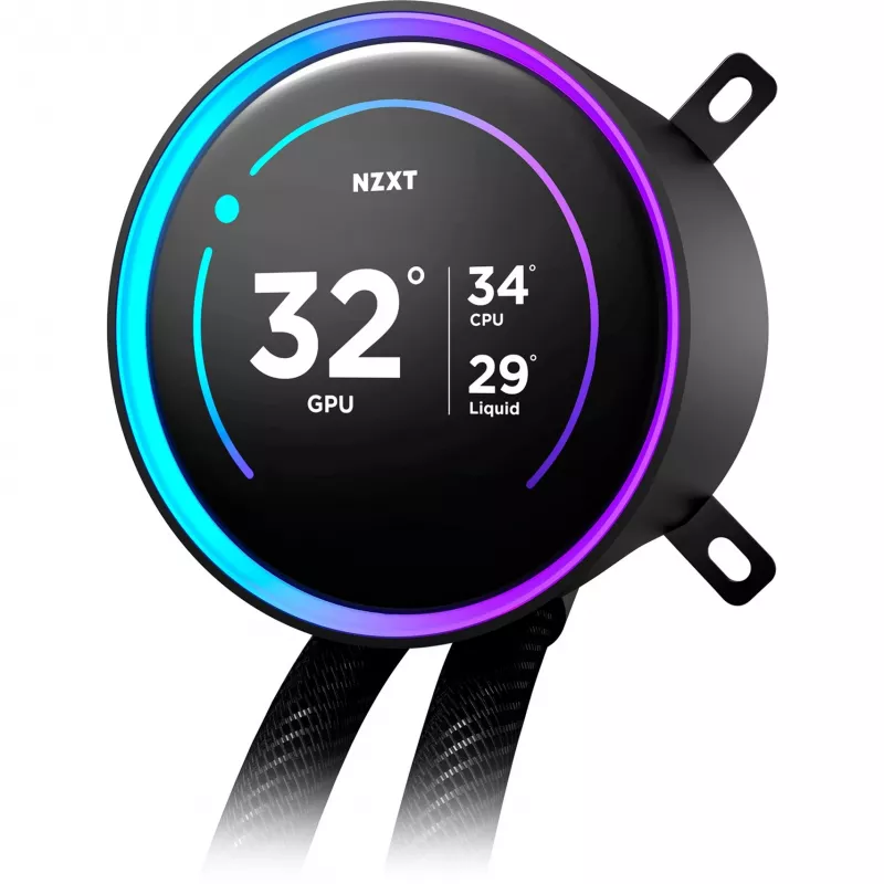 NZXT Kraken Elite 360 RGB Chłodzenie procesora All-in-one 12 cm Czarny 1 szt.
