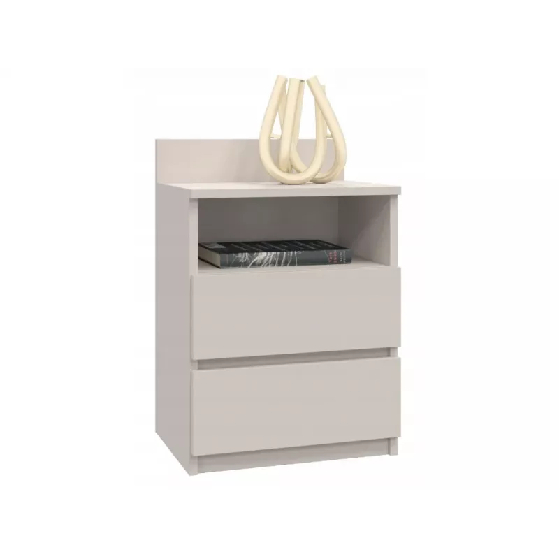 Top e shop Malwa Szafka nocna z 2 szufladami, 40×32×59 cm, wykończenie Kashmir