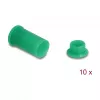 Zatyczka przeciwpyłowa DELOCK 60673 do portów DL4, silikon, zielona, 14×27×14 mm, opakowanie 10 szt.