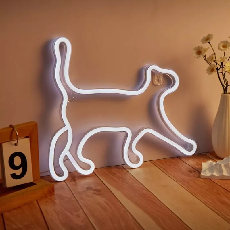 Dekoracyjne światło w stylu neonu MANTA SNL70WH Style Neon Lights CAT 2 białe 70 cm