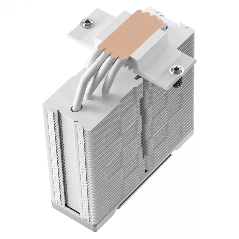 Chłodzenie powietrzne DeepCool AK400 G2 WH, wentylator 120 mm, maks. ciśnienie powietrza 3,33 mmH2O, 92×132×156 mm, biały