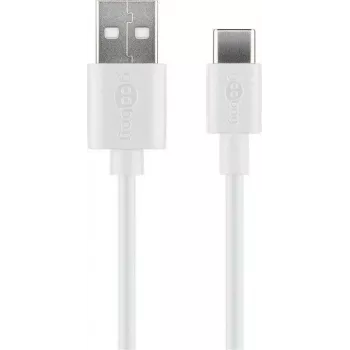 Wentronic 45563 1m USB A USB C Meski Meski Biały Kabel USB (45563)