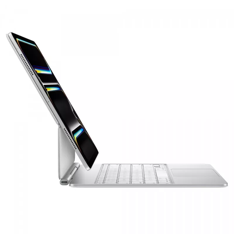 Apple Magic klawiatura do iPad Pro 13 cali M4 Bezprzewodowa QWERTY Biała