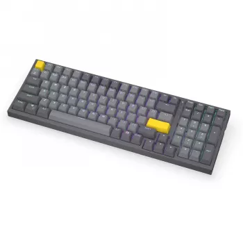 Celeris 1800, Szara Klawiatura Gamingowa, Układ US, ENDORFY Yellow by Gateron