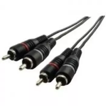 Kabel audio Schwaiger CIK5450 5m 2xRCA męski czarny