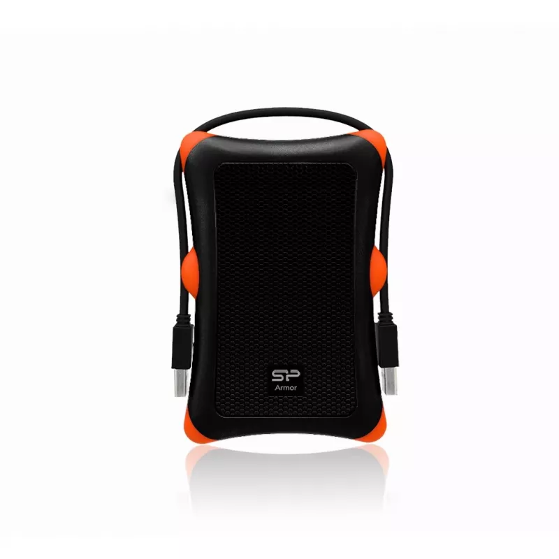 Dysk zewnêtrzny HDD Silicon Power Armor A30 (1TB; 2.5 ; USB 3.2; 5400 obr/min; Orange-Black; SP010TBPHDA30S3K)