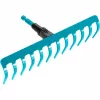 Zestaw kultywator i grabie combisystem (turkusowy/drewno, 30 cm, 9 cm)