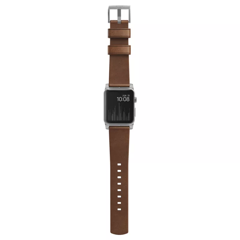 Pasek Nomad NM1A4RSM00 do smartwatcha — brązowa skóra