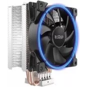 Chłodzenie procesora PCCOOLER GI-X4 V2 120mm niebieskie — chłodzenie powietrzne, pojedynczy wentylator, kompatybilne ze standardowymi gniazdami PC