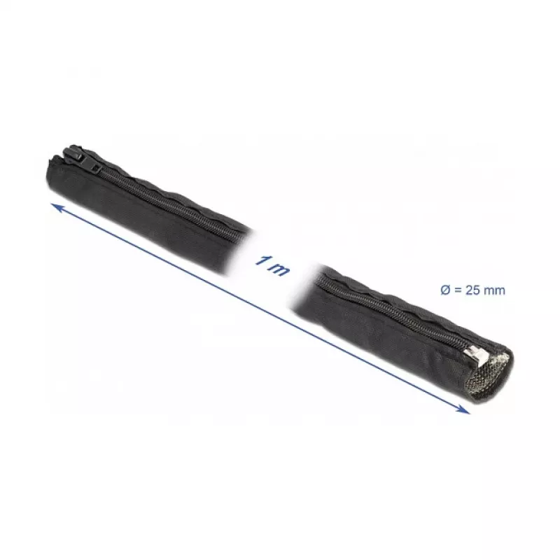 Osłona pleciona DeLOCK EMI Shielding 1m x 25mm czarna
