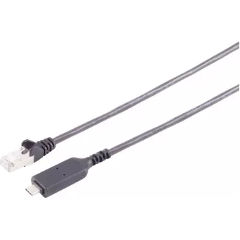 Kabel sieciowy ShiverPeaks 13-51065 adapter LAN USB-C 1G RJ45 PVC czarny 7,5 m
