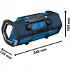Bosch GPB 18V-2 C Professional Przenośne cyfrowe radio Czarny, niebieski, srebrny