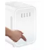 Mini lodówka z lusterkiem do makijażu LED Elle ESDAFX08WHEU 8 L biała