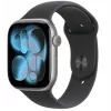 Apple Watch Series 11 GPS + Cellular 42mm Koperta Aluminiowa w Kolorze Space Grey z Czarnym Paskiem Sportowym - M/L