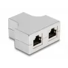 DeLOCK RJ45 Splitter T Adapter 1 x gniazdo RJ45 na 2 x gniazdo RJ45 Cat.5e STP