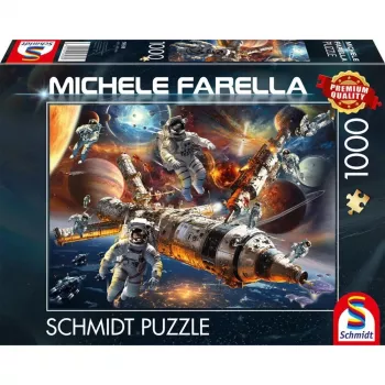 Michele Farella: Magiczne Gwiezdne Światy - Nieważkość w Kosmosie, Puzzle 1000 Elementów
