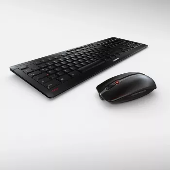 CHERRY Stream Desktop Recharge klawiatura Mysz w zestawie Uniwersalny RF Wireless Nordic Czarny