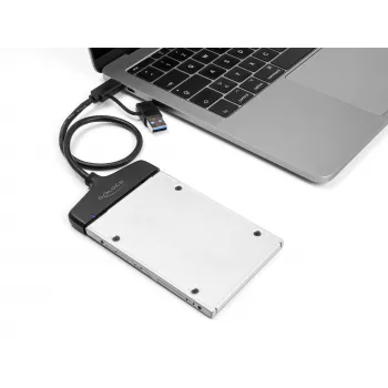 DeLOCK Konwerter USB na SATA 6 Gb/s USB Type-C Type-A 0,3 m
