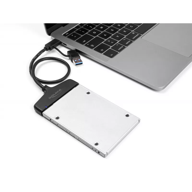DeLOCK Konwerter USB na SATA 6 Gb/s USB Type-C Type-A 0,3 m