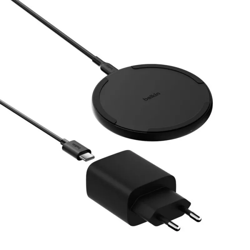 Ładowarka bezprzewodowa Belkin WIA012KQBK 15W z zasilaczem 20W, czarna