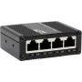 Przemysłowy 5-portowy przełącznik Gigabit Exsys EX-62021 z zasilaniem przez USB-C, niezarządzalny