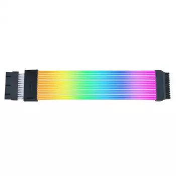 Kabel RGB PCIe Lian Li Strimer Wireless, złącza 2x 8-pin, 0,34 m, czarny/przezroczysty, silikon/TPE