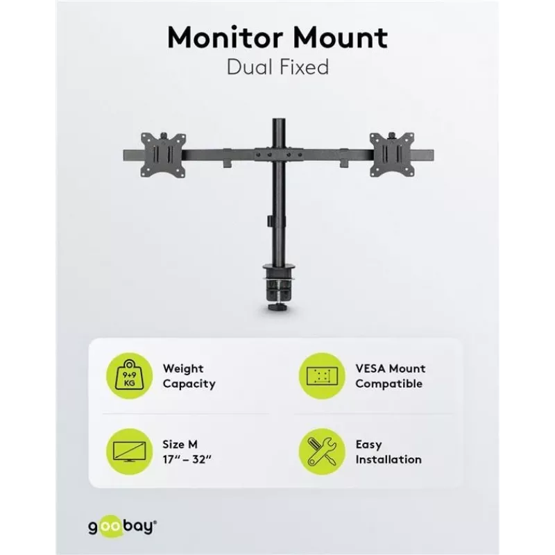 Goobay Dual Monitor Mount Fix (59394)