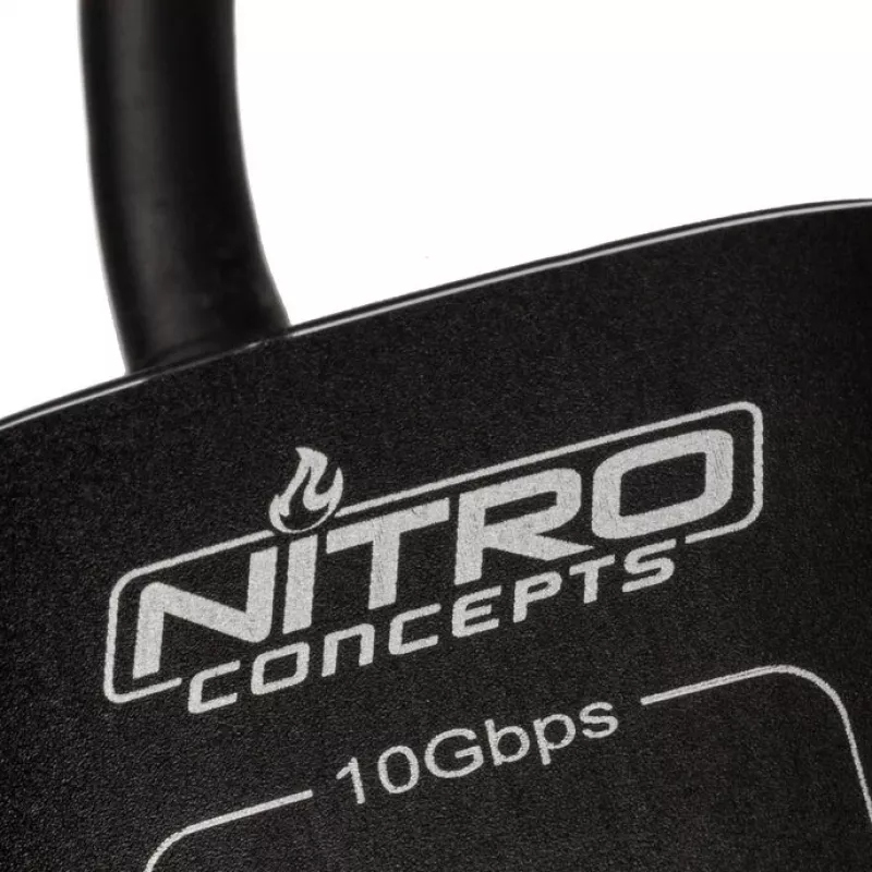 Nitro Concepts UH1, 10-portowy hybrydowy hub USB, USB 3.2