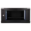 EXTRALINK LITE 4U 530X400 SZAFKA RACK NA ŚCIANĘ CZARNA Z PÓŁKĄ