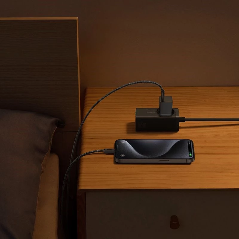 Baseus P10110902113-01 USB-C GaN5 mini 30W ładowarka sieciowa Czarny