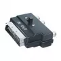 Adapter SCART ShiverPeaks 94035 z 3× RCA (Cinch) i 4‑pinowym złączem MiniDIN