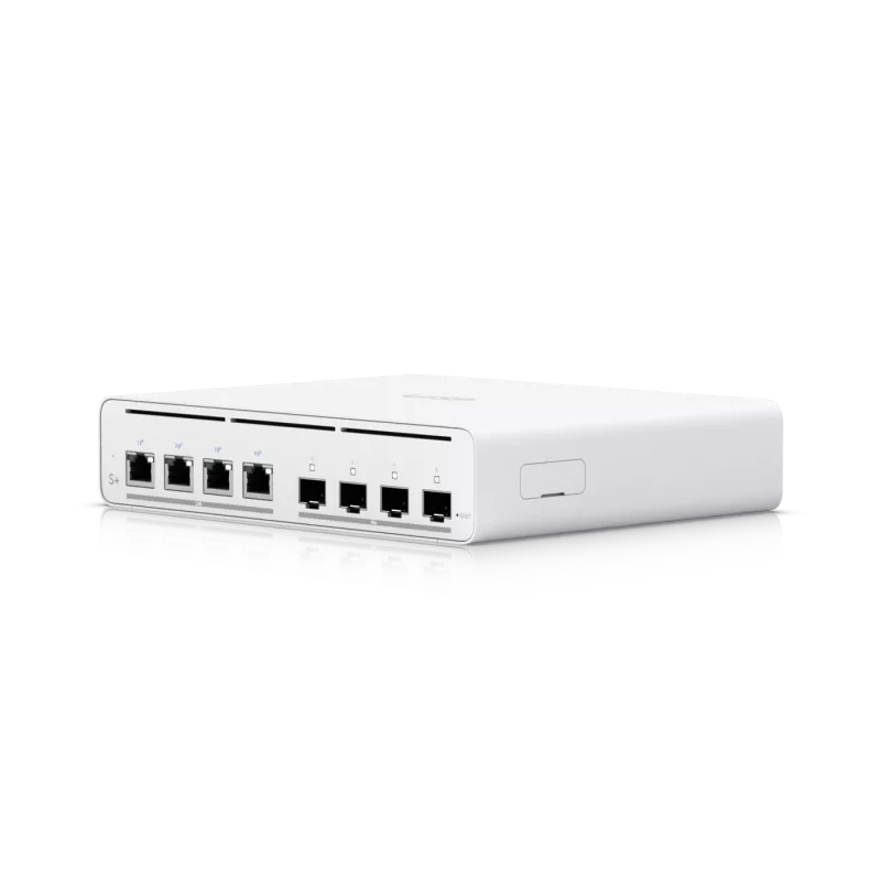 UniFi UISP Switch Plus - przełącznik - zarządzalny - 4 x 2.5GBase-T + 4 x 10Gb Ethernet S