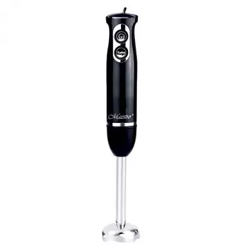 Blender kielichowy Maestro MR-511 — 500 W, 2 prędkości, pulsacyjna, turbo, zdejmowany pojemnik 900 ml, ostrze ze stali nierdzewnej, czarny