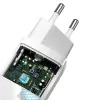 Ładowarka Baseus CCGAN2L-B02 Wewnętrzna AC Szybkie Ładowanie 20V 1xUSB 1xType-C Biała