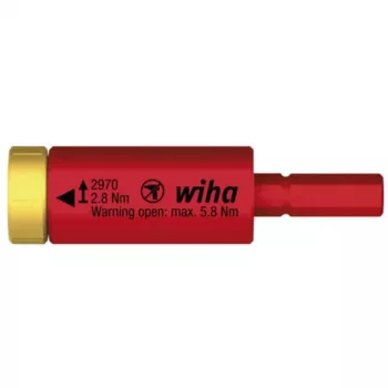 Adapter momentu obrotowego Wiha easyTorque 1,2 Nm czerwono-żółty do SlimBits SlimVario