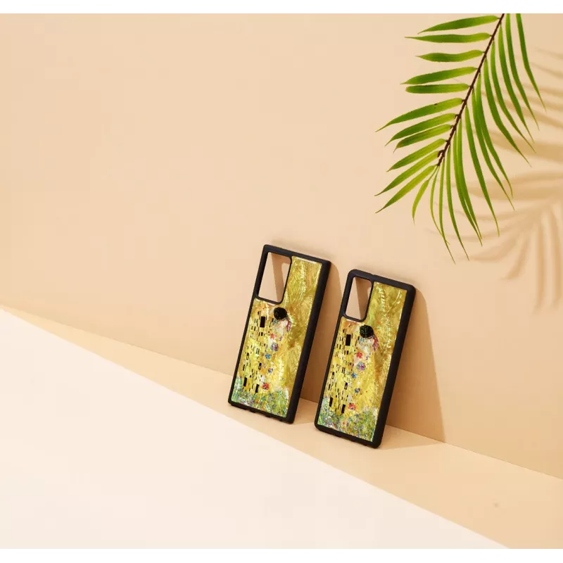 Etui ochronne iKins do Samsung Galaxy Note 20 — czarny wzór “kiss”