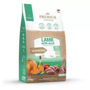 Sucha karma dla psa POKUSA Premium Selection Puppy jagnięcina z kaczką 12 kg, 30% białka, 16% tłuszczu, dla juniorów