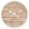 NeXtime klok 3134wi Plank, Ø50 cm, Ściana, Biały