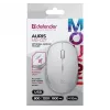 Bezprzewodowa mysz cichy klik AURIS MB-027 800/1200/1600 DPI biała