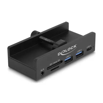 DeLOCK 64285 Hub USB 2.0 Type-A 5000 Mbit/s Czarny