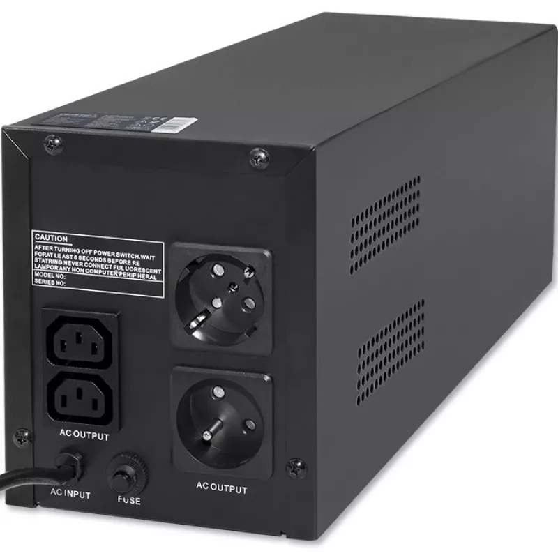 Zasilacz awaryjny UPS Qoltec 53775 1,2 kVA 720 W 4 gniazda AC