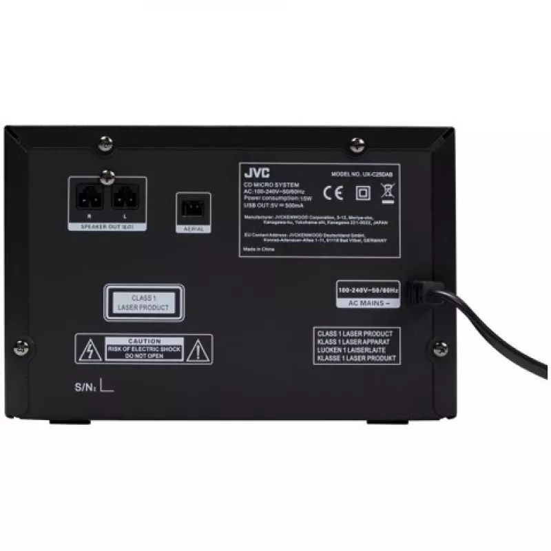 JVC UX-C25DAB home audio system Domowy zestaw audio micro 14 W Czarny
