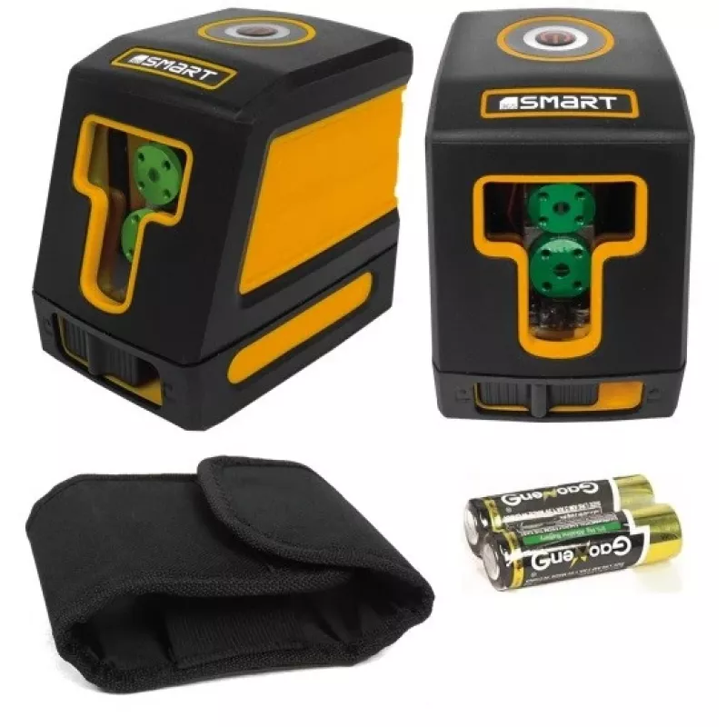 Poziomica laserowa Smart 06-02030G zielona 15 m — Smart poziomica laserowa, zielona wiązka, zasięg 15 m