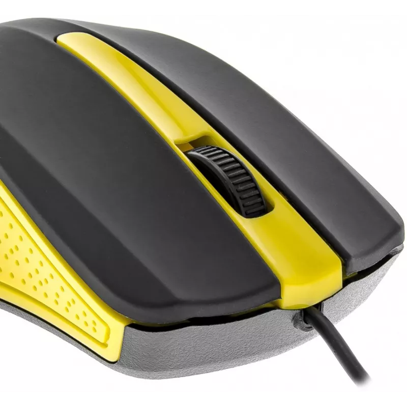 Przewodowa mysz USB, 3 przyciski, gumowana powierzchnia