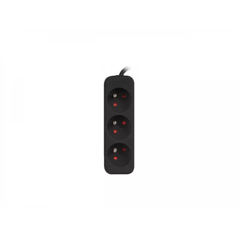 Przedłużacz LANBERG PS0-03E-0300-BK 3M Czarny 3X 230V Lanter Z Miedzi